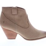 Frye Reina Western Ankle Bootie in Ash Suede Size 9.5M Photo 0