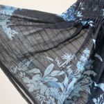 Ann Taylor Sheer Ruffle Short-Sleeve High-Neck Classic Art Smocked Top Small Photo 4