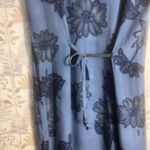 Vtg Ship n Shore Maxi Dress Blue Floral Paisley Border Size Large‎ Made in USA Photo 8