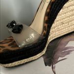 Jessica Simpson Black and Tan Espadrille Wedges Photo 4