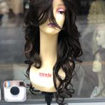 Long brown Highlights Wig 13X6 Freepart fullcap Photo 6