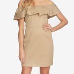 1. State  Womens Khaki Sleeveless Above The Knee Sheath Dress Photo 26