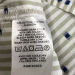 Ann Taylor  LOFT White Green Striped Polka Dot Button Down Mini Shirt Dress Sz S Photo 7