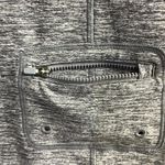 Athleta  Heather Gray Capped Sleeve 1/2 Zip Pullover Shirt with Pleating- Medoum Photo 10