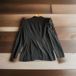 Studio C Women Size 11/12 Black Long Sleeve Vintage Blazer Shoulder Pads Photo 1