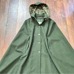 COJANA London wool / cashmere blend cape, made in England, one size Green Photo 6