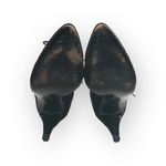 Vintage: Escada 𒀭 Lace Up Granny Heeled Ankle Booties 𒀭Black + Green Suede 𒀭9 Black Photo 11