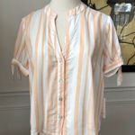 NWT The Good Jane Sun Ray Bow Top Peach S Orange Photo 0