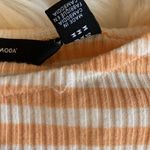 VERO MODA  Tangerine and White Ribbed Ruffle Mini Dress Juniors Size Medium NWOT Photo 5