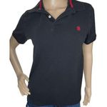 IZOD  Black Short Sleeve Polo Shirt With Red Logo Photo 0