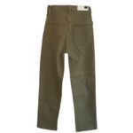 RE/DONE 70s Ultra High Rise Stove Pipe Jeans Size 24 Olive Green Denim vintage Photo 1