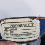 Current/Elliott  Jeans Size 27 The Stiletto‎ Distressed Skinny Cropped Ankle Blue Photo 7