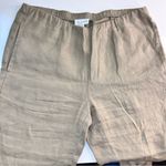 J.Jill Pure‎ Jill Tan Linen Slim Crop Pants Size XS Photo 2