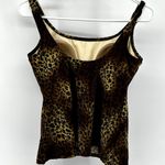 MiracleSuit  Tankini Leopard Swimsuit Top Padded Scoop Neck Beach Multicolor 12 Photo 4