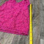 Victoria's Secret Victoria’s Secret Fuschia hot pink lace slip dress Photo 2