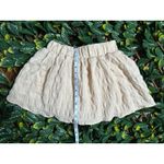 ZARA  Yellow White Cottagecore Bubble Mini Skirt Size XS Photo 4