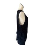 Free People NWOT Movement Black Tank Top Side Ruched Detail Medium Relax Fit Photo 4