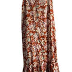 House of Harlowe Maxi Bohemian Ruffle Dress‎ XL Burnt Orange Photo 0