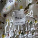 Princess Polly  Olly Tie Front Floral Crop Top White Ruffle Blouse Size US 4 NWT Photo 7