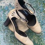 Etienne Aigner Vintage 90s Eitenne Aigner Vow tan leather ankle strap mary janes, size 8.5M Photo 0