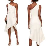 NWT Anne Barge J’Adore Ruffle Drape Dress Ivory White XS Photo 1