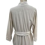 Christian Dior ‎ Vintage Robe Super Soft Velvet Monogram Logo Cream Ivory Small Photo 11