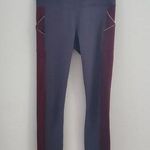 Gaiam Women's Gray Maroon Yoga Leggings Size S Photo 0