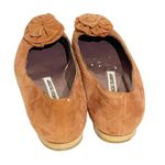 Manolo Blahnik  Size 6.5 Dusty Pink Leather Suede Round Toe Rose Ballet Flats Photo 3