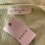 Elodie Short Sleeve V Neck Button Front Trendy Pullover Cropped Top Size M NWT Photo 7