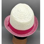 Jacobson Hat Company Havana Fedora Panama White Pink Wide Brim Outdoor 22" Photo 3