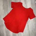 Ny Collection Professional Festive Dressy red blouse flowy top sizeL Photo 4