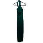 Amanda Uprichard X Revolve Mezcal 100% Silk Maxi Gown In Dark Green Photo 5