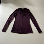 Babaton  Aritzia Plum Long Sleeve Scoop Neck Tie Back Top XS Photo 1