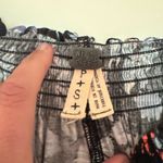 We The Free People Lexington Off Shoulder Stretchy Knit Floral Top Small Photo 4