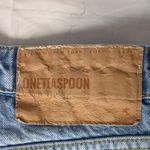 One Teaspoon viper high waist button mini destructed denim skirt size 26 Photo 4