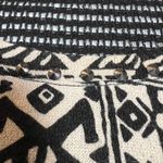 Nabee Tribal Print Open Knit Back Top Size Small Edgy Punk 90s Y2K Casual Tan Photo 4