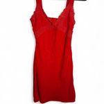 Light Before Dark size S red slip style mini dress with lace and an open back Photo 1