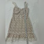 City Studios NWT City Studio White & Tan Floral Lace Mini Dress Size 3 Photo 8