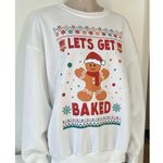 SheIn “Let’s Get Baked” Gingerbread Man Sweatshirt Photo 3