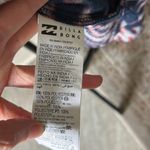 Billabong navy polar fleece hoodie adventure pull over boho tribal printed L Photo 10