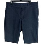 NYDJ Women’s Denim Bermuda Shorts Classic Tailored Design Dark Wash Size 16 Photo 0