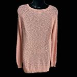 MOSSIMO SUPPLY CO. Crochet Lace Peach Sweater Tunic Size S/P‎ Pink Photo 1