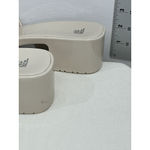 Wild Fable Womans  Open Toe Block Heel Nude Color Sandal Slip On Size 11 Photo 3