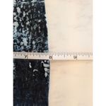 Grace Black Gray Abstract Print Cotton Pencil Skirt Size 6 Back Slit Lined Blue Photo 5