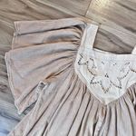 TOAST SUZIE KONDI | Flowy Blouse Gauze Cotton Embroidered Nude Blush | Small Pink Photo 0