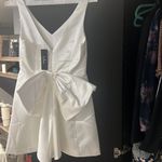 Lulus  charming celebration white taffeta bow mini dress Photo 6