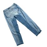 Tommy Hilfiger Distressed High Rise Denim Jeans Size 2 Straight Ankle Raw Edge Photo 1