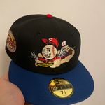 New Era Cap Myfitteds Cincinnati reds sliding mascot Mario inspo world champions patch size 7 1/8 brand new  Photo 0