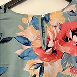 Adrienne Beautiful Floral Blouse with ties at the wrist Photo 7