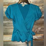 Lily White - women’s small- teal color- v neck Photo 2